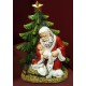 Kneeling Santa with Christmas Tree